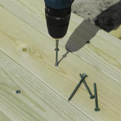 Imagem de Parafusos de madeira FIXLINK 8,9 cm 105 PCS revestidos com epóxi T25 Star Bit