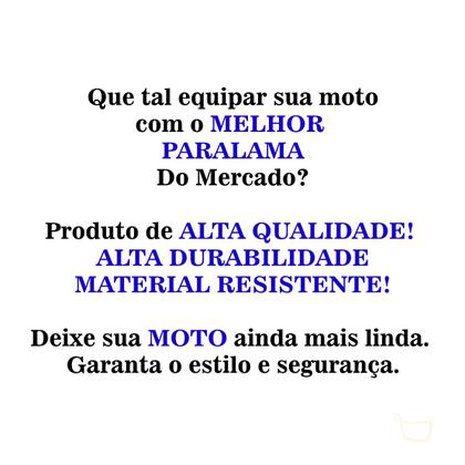 Imagem de Paralama Dianteiro NXR 125 e 150 Bross Diversos Anos E Cores