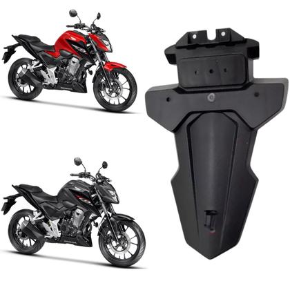 Imagem de Paralama Traseiro Suporte Licença Placa Honda Cb300f Twister 2023 2024