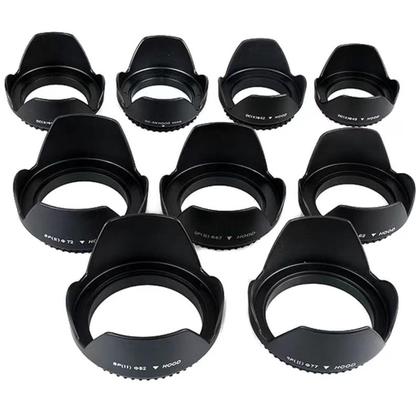 Imagem de Parasol Ø 82mm p/ Lente Objetiva c/ Diametro Tulipa Pétalas Para-Sol