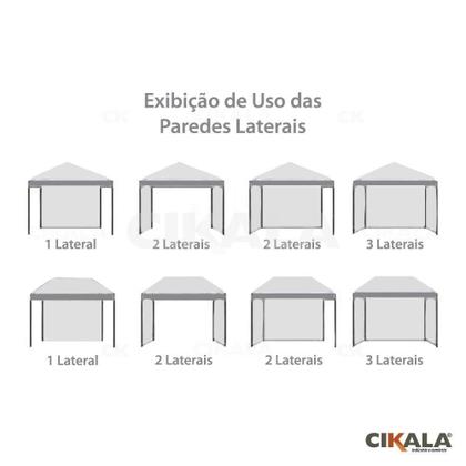 Imagem de Parede Fechamento Translúcida 2x1.85 M Tenda Gazebo