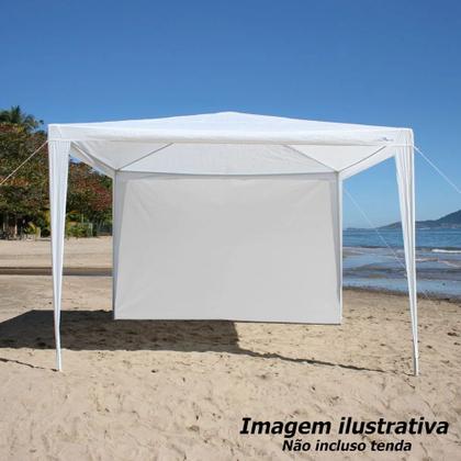 Imagem de Parede Lateral para Tenda Gazebo 3x3 M Fiesta Branca 1 Und  Nautika 