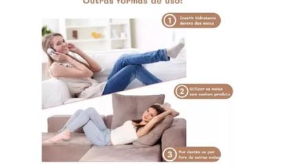 Imagem de Pares Meias Silicone Hidratante Anti Rachaduras 2unid