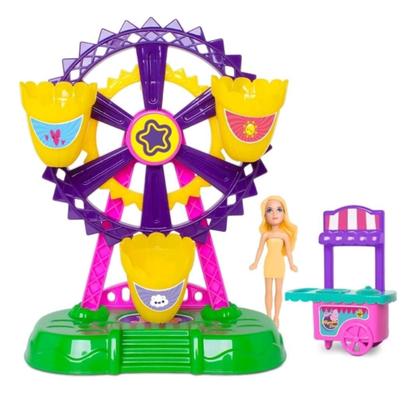 Imagem de Parque de diversão c/ Boneca Judy Park Playset divertido Samba Toys