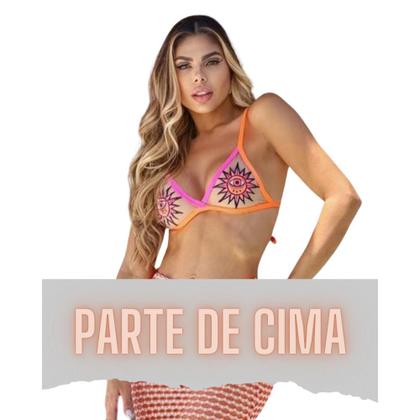 Imagem de Parte De Cima Biquíni Feminino De Tule Bordado