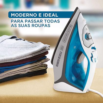 Imagem de Passadeira de Roupas a Vapor Steamglide Portátil Black+Decker FX3060BR 127V 1200W