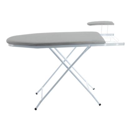 Imagem de Passadeira De Roupas Robusta Com Ajuste de Altura Passa Mangas e Porta Ferro Dobrável Em Aço Utilaço