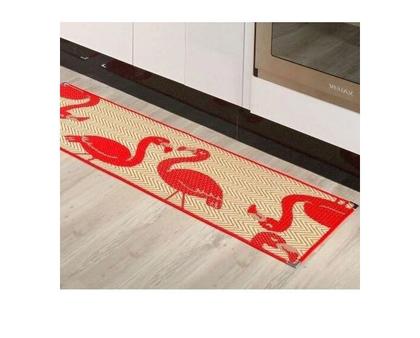 Imagem de Passadeira Kit Lancer Sisllê Vermelha 3 Peças Lavável Para Cozinha K65