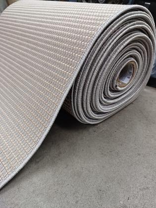 Imagem de Passadeira Trilho 3,5M Sisal Sem Pelo Liso Buzios Cinza 350C