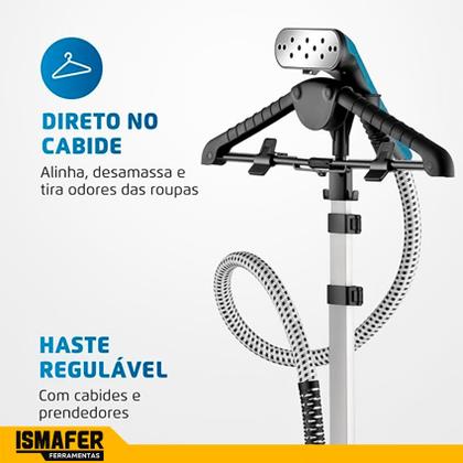 Imagem de Passadeira Vaporizador Vapor Roupa Ferro Passar Vertical 110v