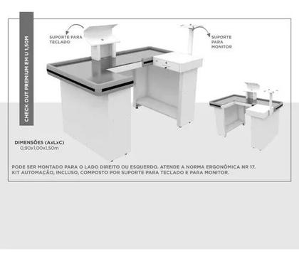 Imagem de Passador De Compras 1,50m Com Furação Checkout Flex Amapá