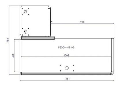 Imagem de Passador De Compras Checkout Supermercado Amapá 1,30 M