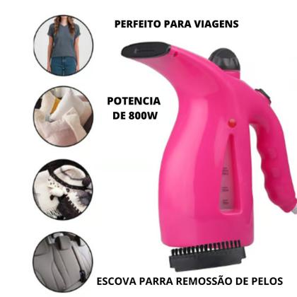 Imagem de Passador De Roupa a Vapor Ferro Vertical Elimina Ácaros e Odores Em Roupas Estofados 200ML 110V