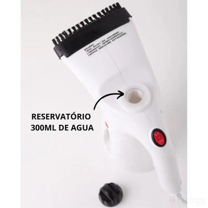 Imagem de Passador De Roupa a Vapor Ferro Vertical Elimina Ácaros e Odores Em Roupas Estofados 200ML 110V