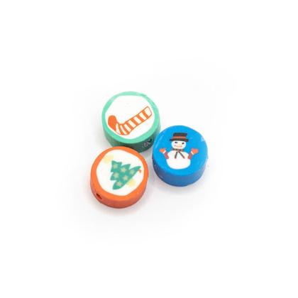 Imagem de Passante Natal Diversos Fimo Colorido 10mm 10pçs 6g