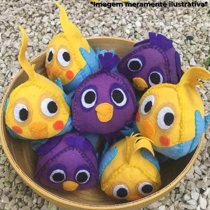 Imagem de Passarinho de Feltro Recheado com Catnip Brinquedo Relaxante para Gatos - Animal Flower