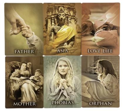 Imagem de Past Life Oracle Cards Em Lata Com Bordas Douradas Oráculo Das Vidas Passadas Baralho de Cartas de Tarô