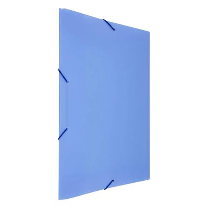 Imagem de Pasta Aba Elástica Ofício Plástica Fosca azul Pastel com 10