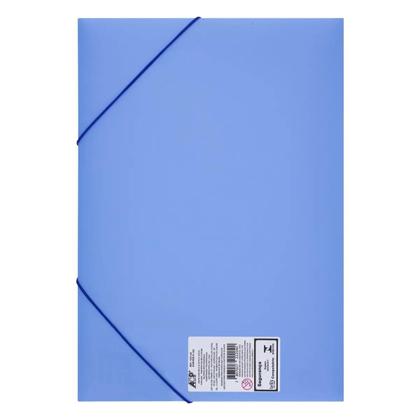 Imagem de Pasta Aba Elástica Ofício Plástica Fosca azul Pastel com 10