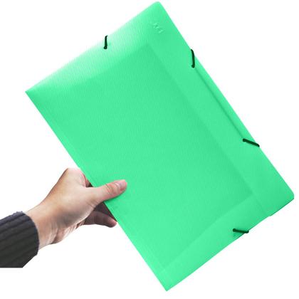 Imagem de Pasta Aba Elástica Organizadora de 20mm Com Lombo Ofício Verde Original