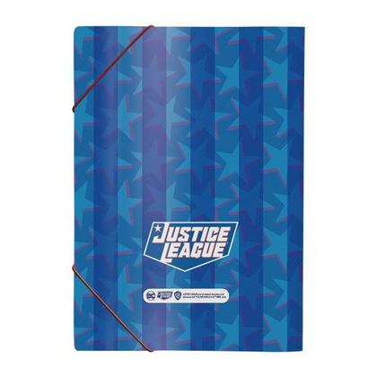 Imagem de Pasta Aba Elástica Plástica Liga Da Justiça Oficio Escolar