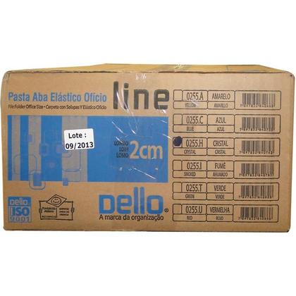 Imagem de Pasta aba elastica plastica oficio 20mm cristal delloline dello