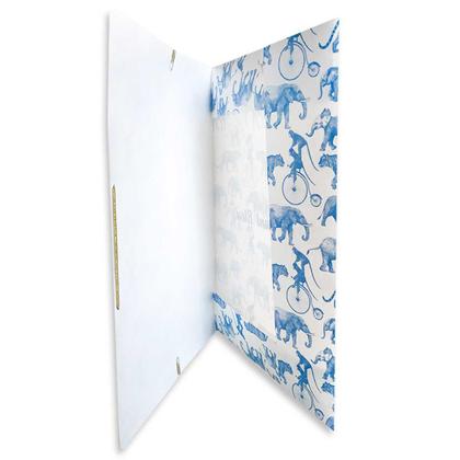 Imagem de Pasta Aba Elástico Ofício L'Éléphant Bleu Marmo Moon Dello