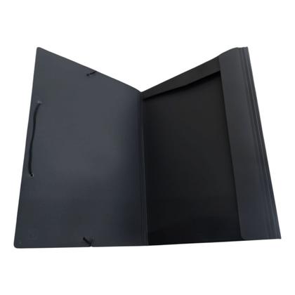 Imagem de Pasta Aba Ofício com Elástico Business Preta  Polibras