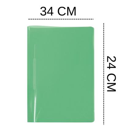 Imagem de Pasta Aba Organizadora com Grampo Trilho Sem Lombo Ofício Verde Original