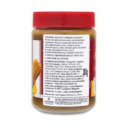 Imagem de Pasta Belga Biscoito Lotus Biscoff Crunchy Kit 10 Potes 400G