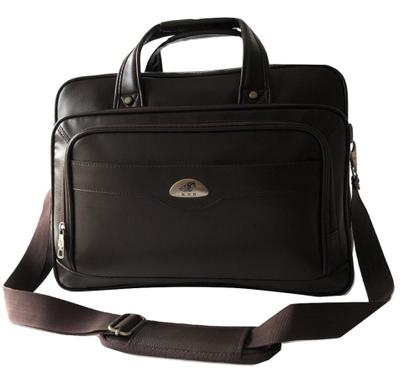 Imagem de Pasta Bolsa Alça Ombro e Mão Em Couro Masculina Feminina P Notebook Livros Documentos Trabalho