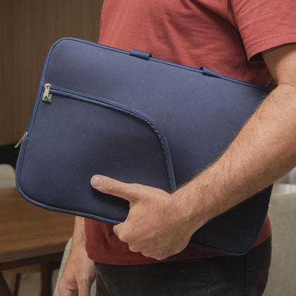 Imagem de Pasta Case Capa Maleta De Notebook Para Guardar Com Bolso Externo 14.1/15.6/17.3 Polegadas Neoprene