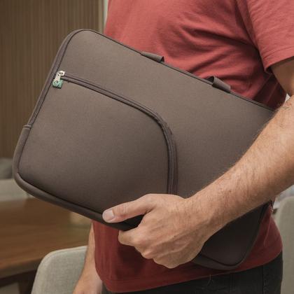 Imagem de Pasta Case Capa Maleta De Notebook Para Guardar Com Bolso Externo 14.1/15.6/17.3 Polegadas Neoprene