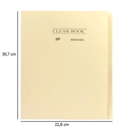 Imagem de Pasta Cátalogo A4 com 20 Sacos Envelopes Yes Tons Pastéis