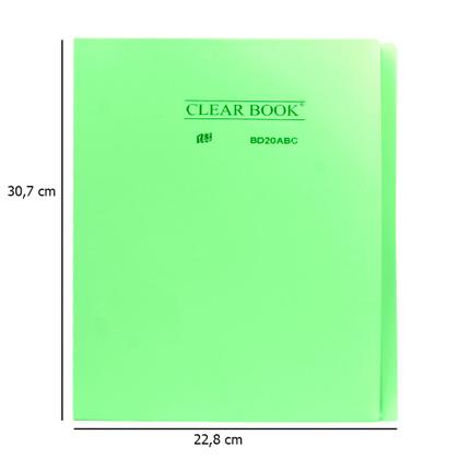 Imagem de Pasta Cátalogo A4 com 20 Sacos Envelopes Yes Tons Pastéis