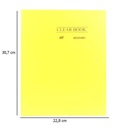 Imagem de Pasta Cátalogo A4 com 20 Sacos Envelopes Yes Tons Pastéis