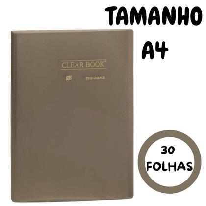 Imagem de Pasta Catálogo A4 com 30 Folhas Clearbook Yes Cristal Cores