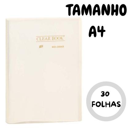 Imagem de Pasta Catálogo A4 com 30 Folhas Clearbook Yes Cristal Cores