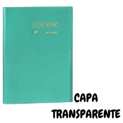 Imagem de Pasta Catálogo A4 com 30 Folhas Clearbook Yes Cristal Cores