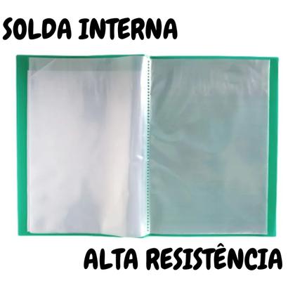 Imagem de Pasta Catálogo A4 com 30 Folhas Clearbook Yes Cristal Cores