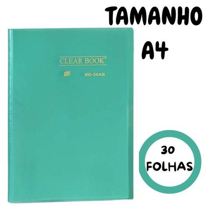 Imagem de Pasta Catálogo A4 com 30 Folhas Clearbook Yes Cristal Cores