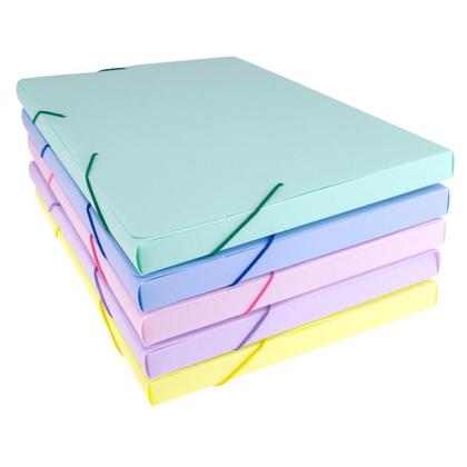 Imagem de Pasta com Aba e Elástico Ofício 2cm Linho Serena Dello - Verde Pastel