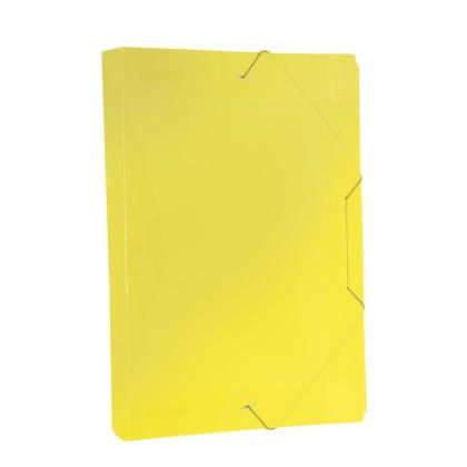 Imagem de Pasta com Aba Elástico Lisa Ofício A4 40mm Amarelo