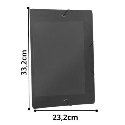 Imagem de Pasta com elastico com lombo 20mm oficio dac fume com 05 un