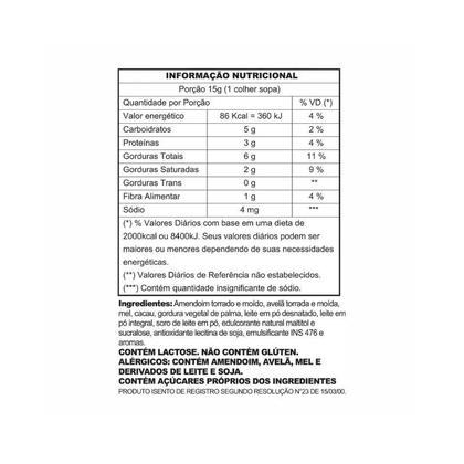 Imagem de Pasta de Amendoim Integral com Mel Amendomel 500g