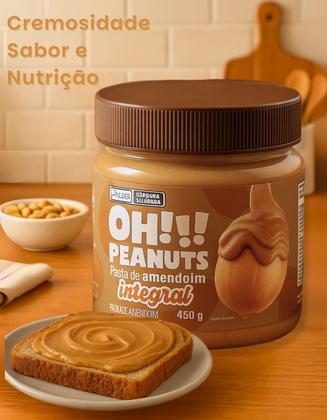 Imagem de Pasta De Amendoim Integral Sem Açucar 450g Oh Peanuts