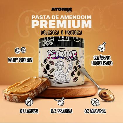 Imagem de Pasta de Amendoim Proteica 350g em Sabores Irresistíveis Atomic Labs