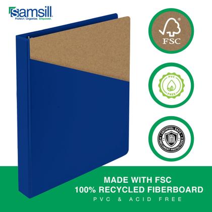 Imagem de Pasta de armazenamento de documentos Samsill de 1 polegada com 200-225 folhas