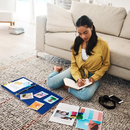 Imagem de Pasta de armazenamento de documentos Samsill de 1 polegada com 200-225 folhas