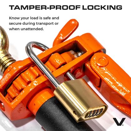 Imagem de Pasta de Carga VULCAN - 12000lb - Com Alavanca Dobrável Tipo Catraca